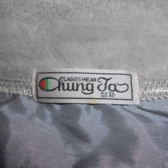 Light Grey Angora Blend Cardigan Sweater 1X 2X - Picture 8 of 8